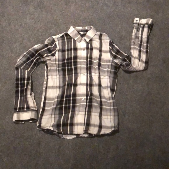 👁‍🗨 SO Black & White Plaid “Perfect Shirt” 👁‍🗨 - Picture 2 of 5